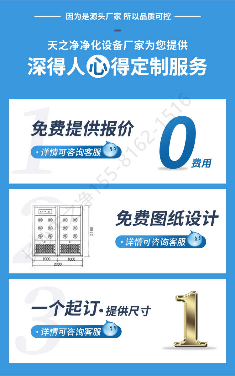 長沙天之凈凈化板風(fēng)淋室定制-定制流程